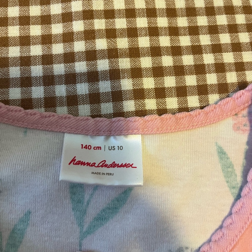 Bundle Hanna Andersson Pink and Green Floral Dress - Picture 2 of 3